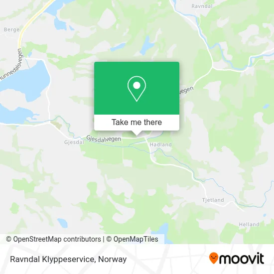 Ravndal Klyppeservice map