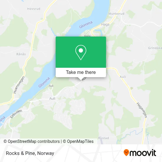 Rocks & Pine map
