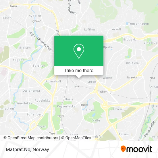 Matprat.No map