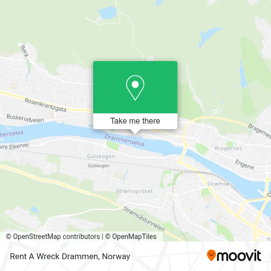 Rent A Wreck Drammen map