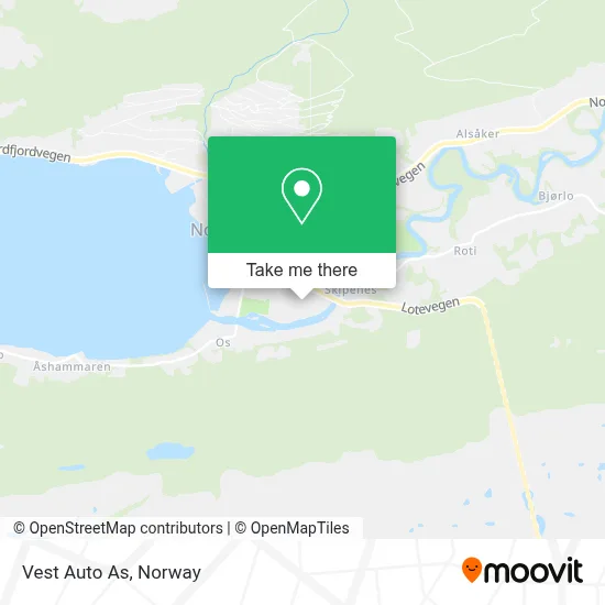 Vest Auto As map