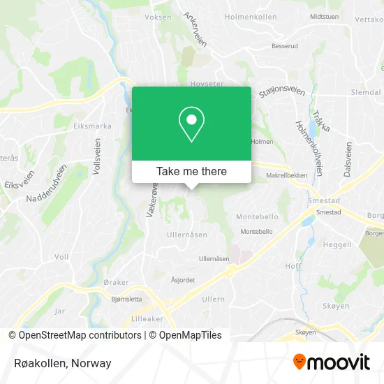 Røakollen map