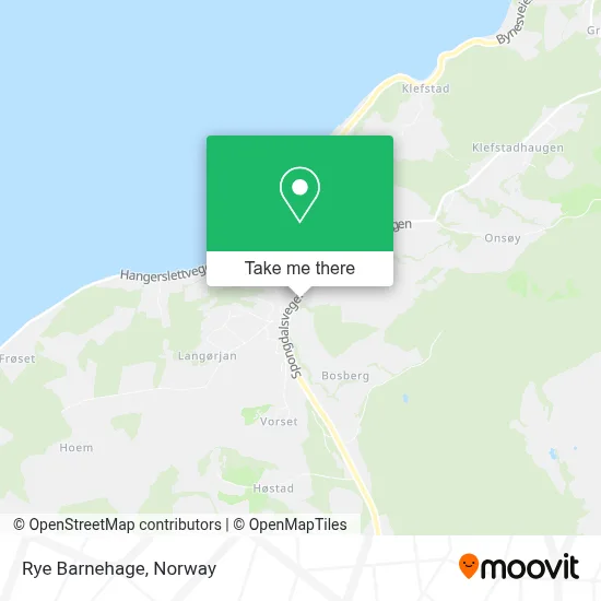 Rye Barnehage map