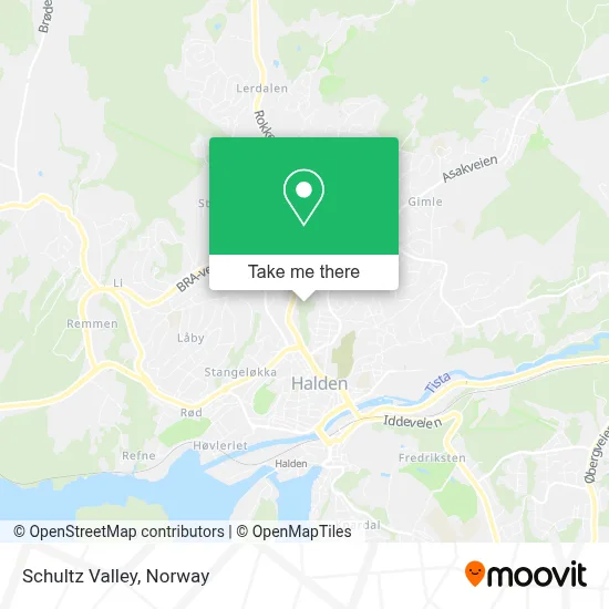Schultz Valley map