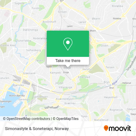 Simonastyle & Soneterapi map