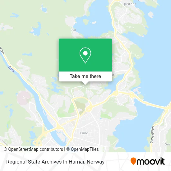 Regional State Archives In Hamar map