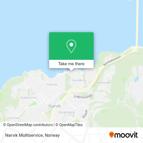 Narvik Multiservice map