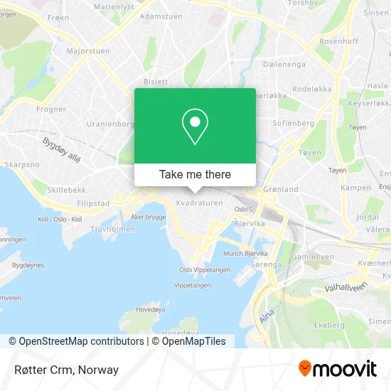 Røtter Crm map