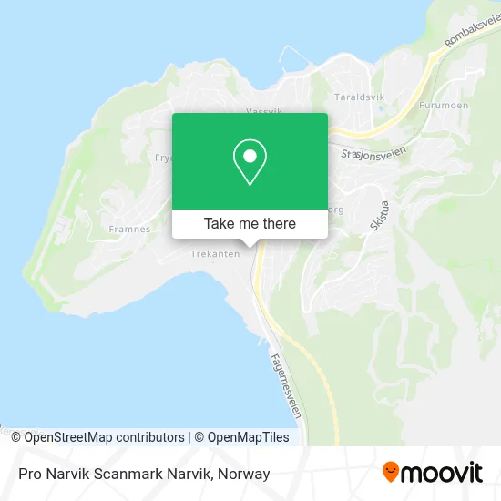 Pro Narvik Scanmark Narvik map
