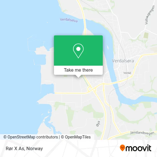 Rør X As map