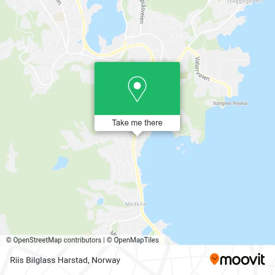 Riis Bilglass Harstad map