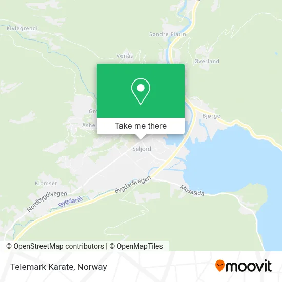 Telemark Karate map