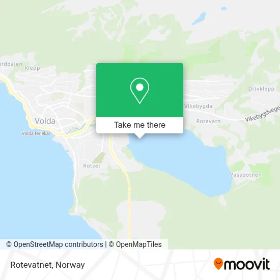 Rotevatnet map