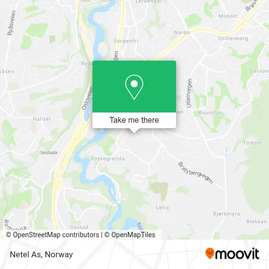 Netel As map