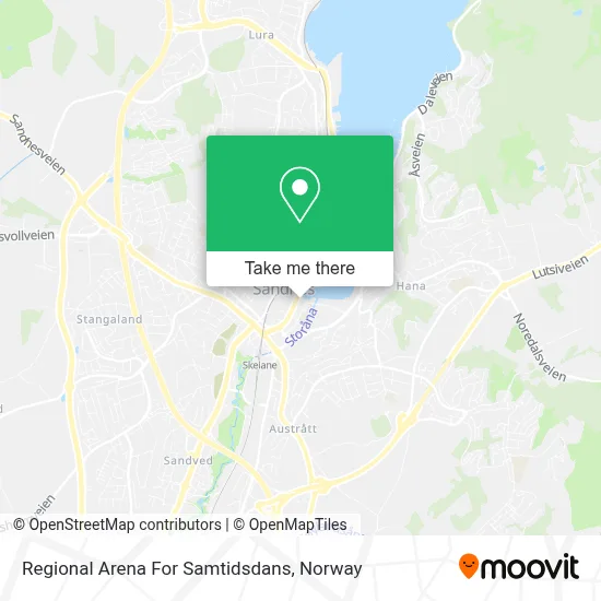 Regional Arena For Samtidsdans map