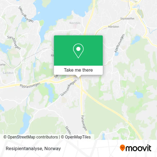 Resipientanalyse map