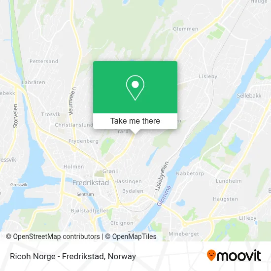 Ricoh Norge - Fredrikstad map