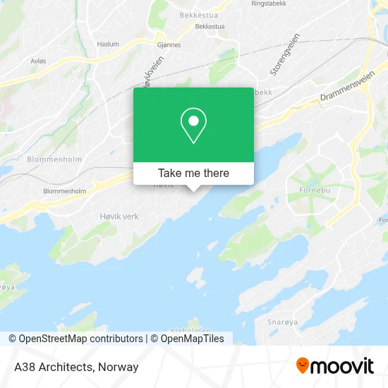 A38 Architects map