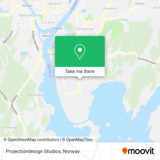 Projectiondesign Studios map
