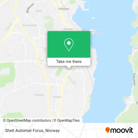 Shell Automat Forus map