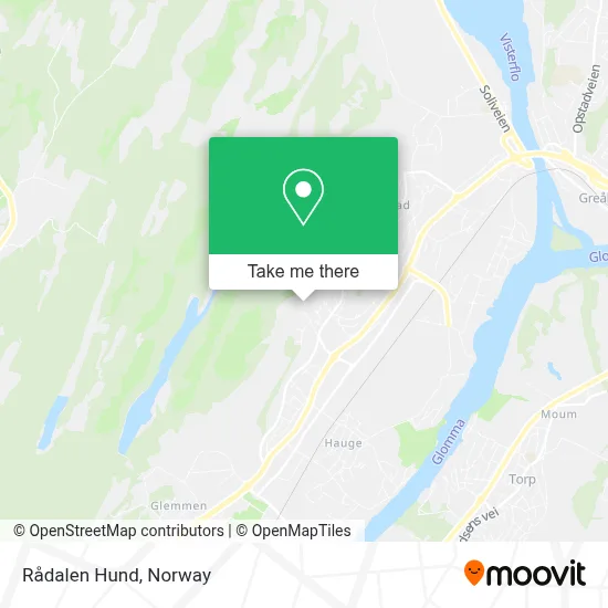 Rådalen Hund map