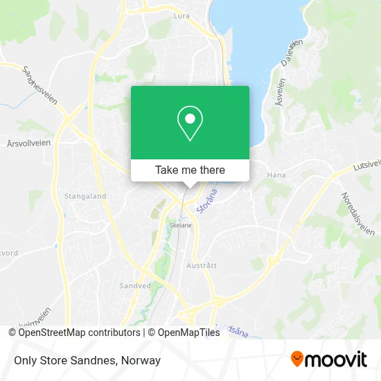 Only Store Sandnes map