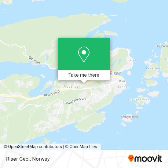 Risør Geo. map