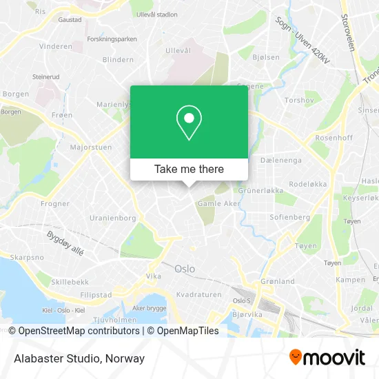 Alabaster Studio map