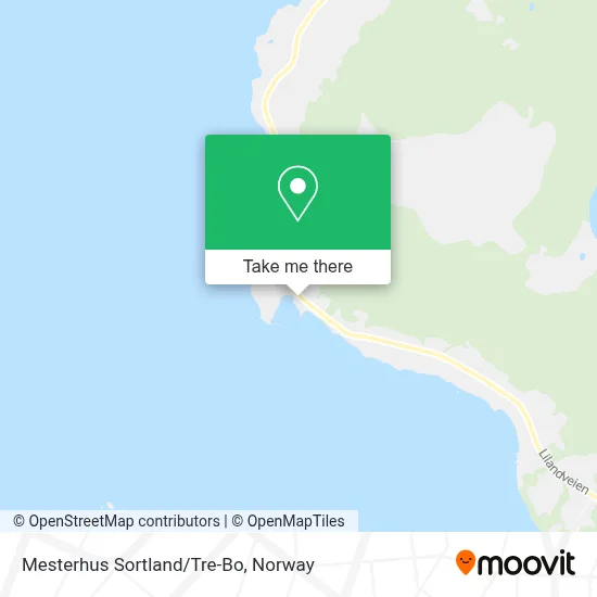 Mesterhus Sortland/Tre-Bo map