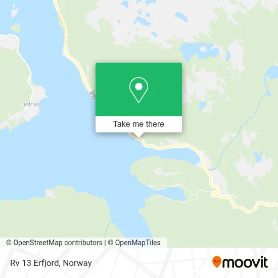 Rv 13 Erfjord map