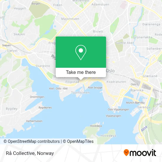 Rå Collective map