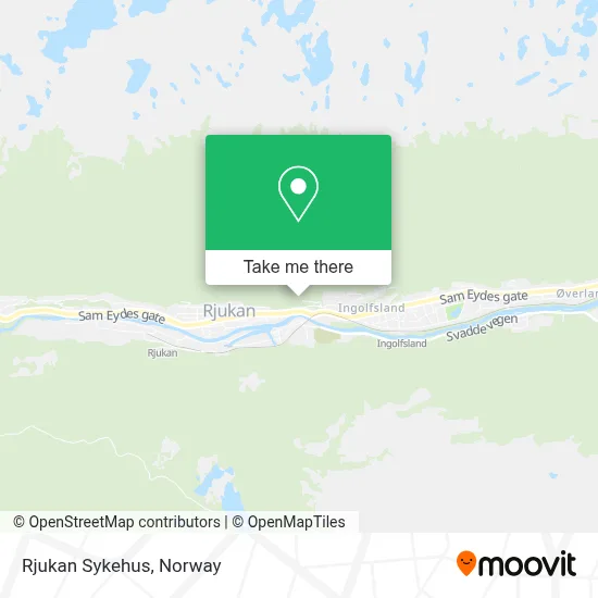 Rjukan Sykehus map
