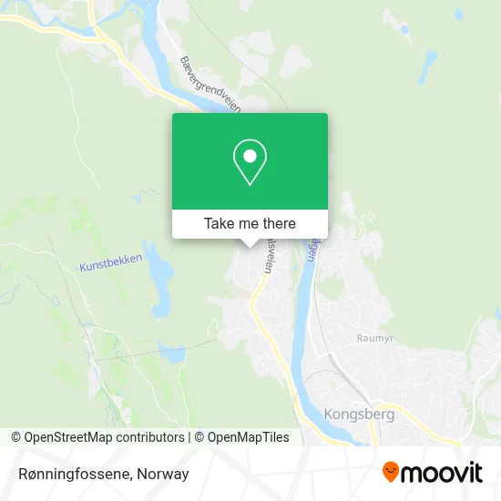 Rønningfossene map