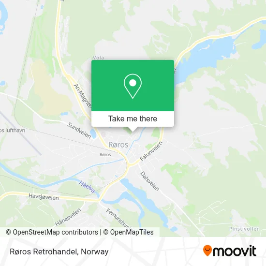 Røros Retrohandel map