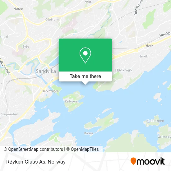 Røyken Glass As map