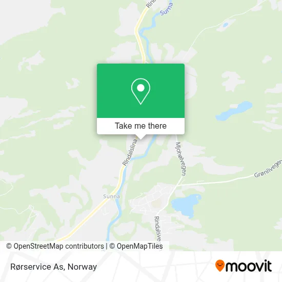 Rørservice As map