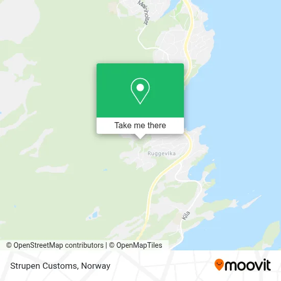 Strupen Customs map