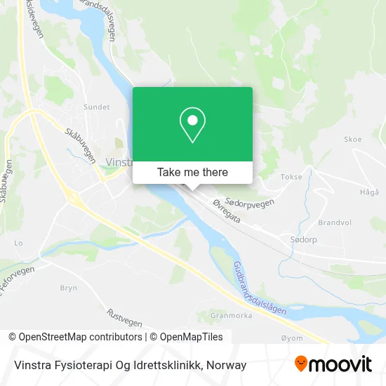 Vinstra Fysioterapi Og Idrettsklinikk map