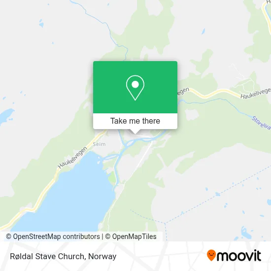 Røldal Stave Church map