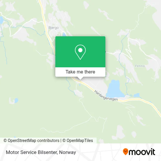 Motor Service Bilsenter map