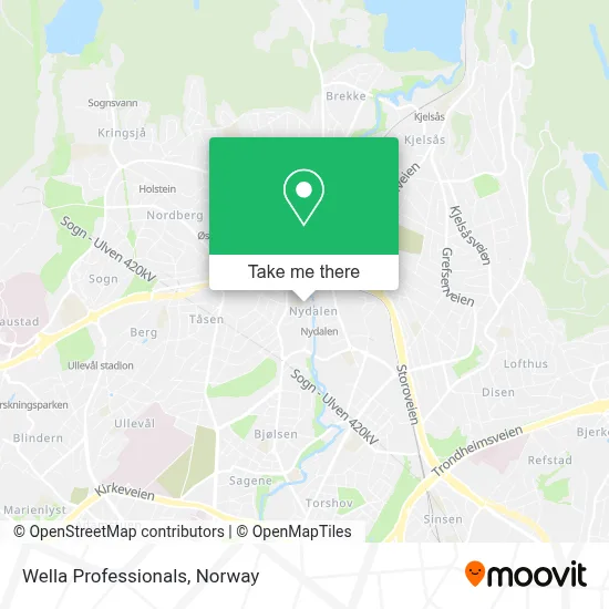 Wella Professionals map