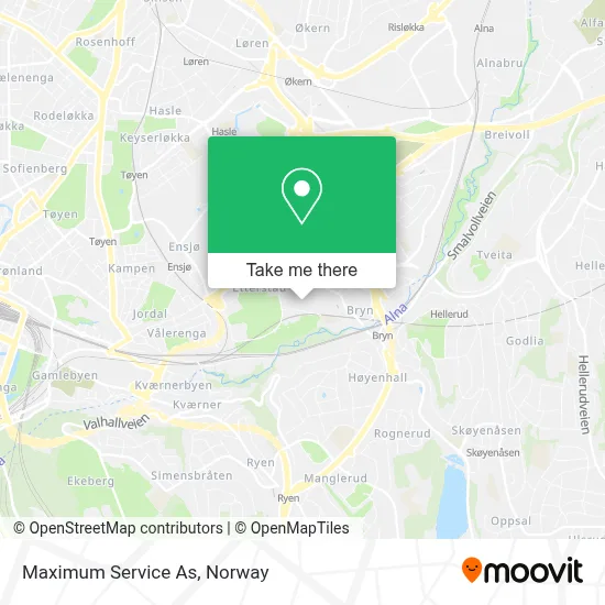 Maximum Service As map