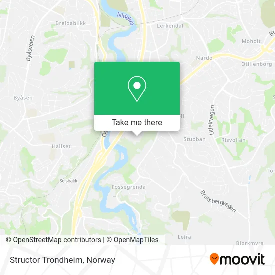 Structor Trondheim map