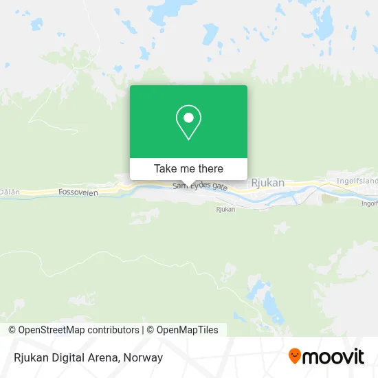 Rjukan Digital Arena map