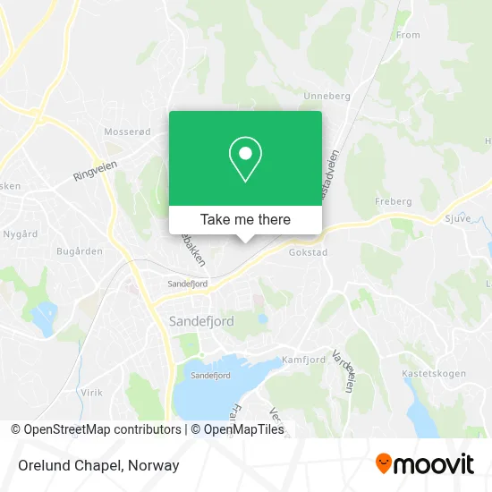 Orelund Chapel map
