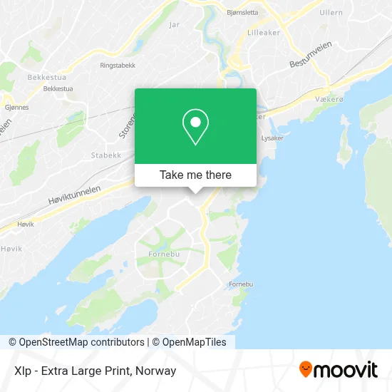 Xlp - Extra Large Print map
