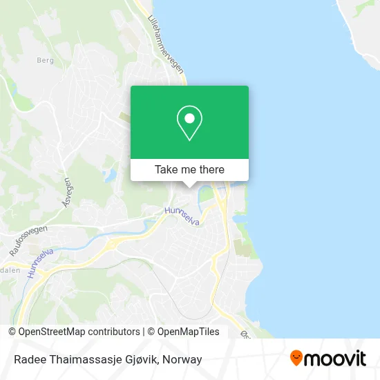 Radee Thaimassasje Gjøvik map