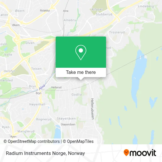 Radium Instruments Norge map