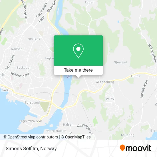 Simons Solfilm map
