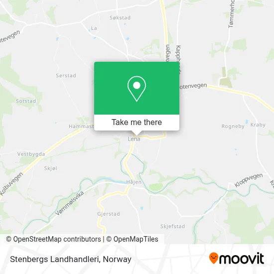 Stenbergs Landhandleri map